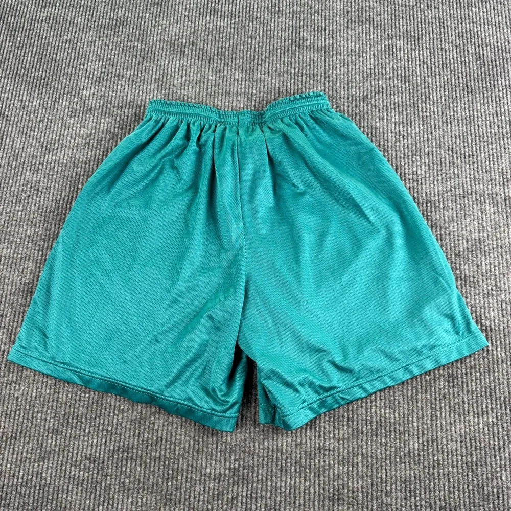 Champion Mesh Athletic Shorts Men XL Green Teal Drawstring USA Basketball Gym